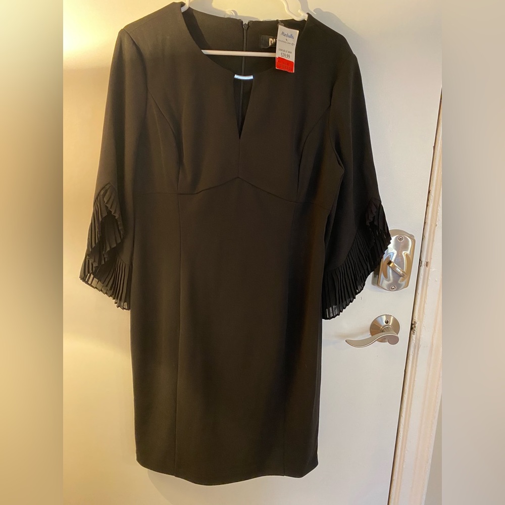 Tags still on DKNY stylish black dress